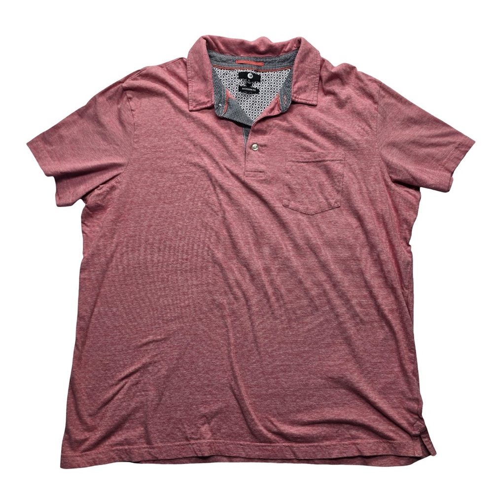 A&I Modern Fit Polo Shirt‎ Short Sleeve Pocket Red Men’s XL